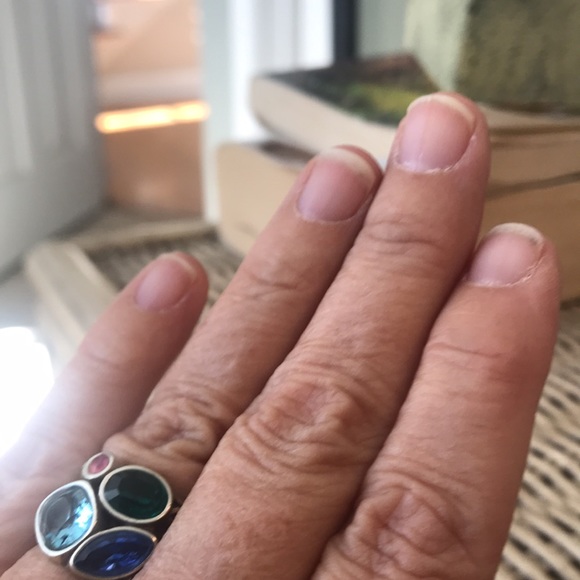 silver 4 stone Brighten ring size 8 - Picture 4 of 4